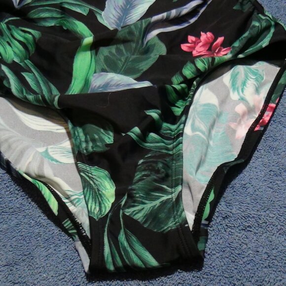 Kona Sol Women's Tummy Control Tie-Front One Piece Swimsuit 14,16,17,18,20,22,24 - Picture 6 of 16